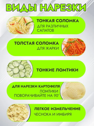 Овощерезка ручная многофункциональная 17 в 1 фото 5