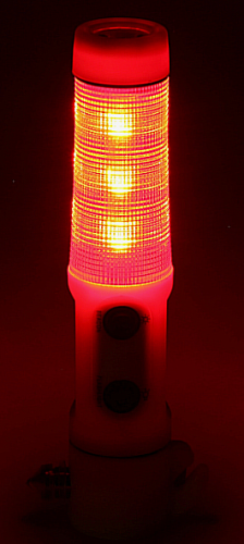 Аварийный молоток на магните, фонарик, нож для ремня безопасности, желтый фото 3