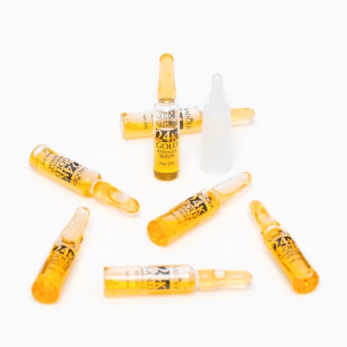 Набор сывороток для лица в ампулах, 2гр х 7шт с золотом фото 3