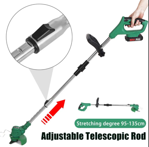 Беспроводной триммер для травы Дровосек  2 АКБ  ручка складывается фото 2