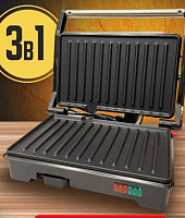 Мини электрогриль грильница 3 в 1